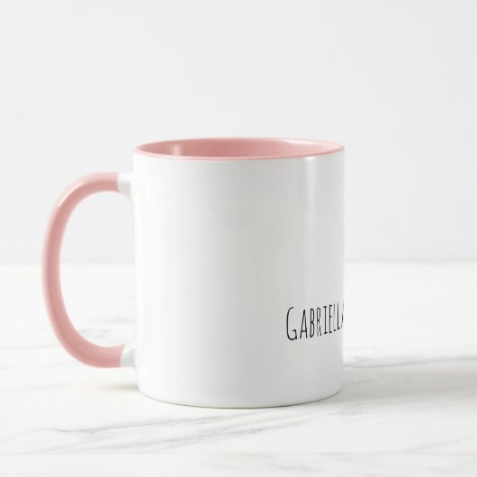 Pink Bow Farm Pig Tasse (Links)