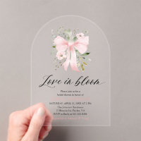 Pink Bow Floral Liebe im Bloom Arch Brautparty