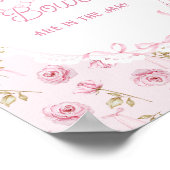 Pink Bow Floral Rose Kinderdusche wie viele Bow Poster (Ecke)