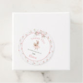 Pink Bow & Floral Some Bunny is One 1st Birthday Geschenkanhänger (Beispiel)