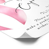 Pink Bow Geburtstagszeit Kapsel Poster (Ecke)