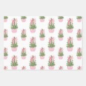 Pink Bow Ginger Jar Weihnachtsbaum Geschenkpapier Set (Vorderseite 2)