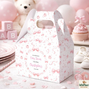 Pink Bow Girl Baby Shower – Eine süße und lustige  Geschenkschachtel