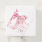 Pink Bow Girl Baby Shower Geschenkanhänger (Beispiel)