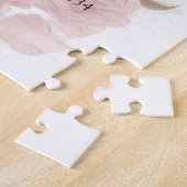 Pink Bow Girl Baby Shower Invitation Puzzle (Seite)