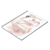 Pink Bow Girl Baby Shower Notizblock (Linke Seite)