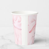 Pink Bow Girl Baby Shower Pappbecher (Rechts)