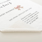 Pink Bow Girl Baby Shower  Sherpadecke (3/4)