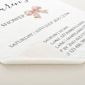 Pink Bow Girl Baby Shower Sherpadecke (3/4)