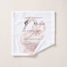 Pink Bow Girl Baby Shower