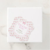 Pink Bow Girl Babydusche Danke Geschenkanhänger (Beispiel)