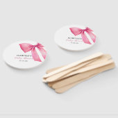 Pink Bow Girl Babydusche Fächer (Non-assembled)