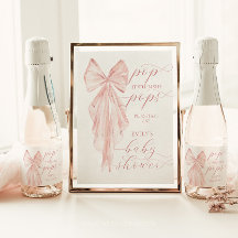 Pink Bow Girl Babydusche Pop, wenn sie Pop