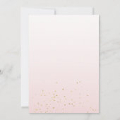 Pink Bow Girl Birthday Einladung Preppy Watercolo (Rückseite)