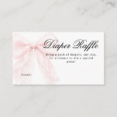 Pink Bow Girl Modern Baby Shower  Begleitkarte (Vorderseite)