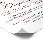 Pink Bow Girl Modern Baby Shower Game Poster (Ecke)