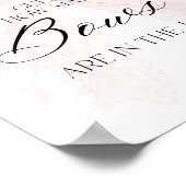 Pink Bow Girl Modern Baby Shower Guess Game Poster (Ecke)