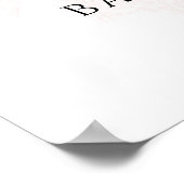 Pink Bow Girl Modern Baby Shower  Poster (Ecke)