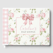 Pink Bow Girl Preppy Southern Baby Dusche
