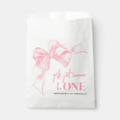 Pink Bow Girls 1st Birthday Geschenktütchen (Vorderseite)
