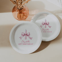 Pink Bow Girls wollen nur ein 1. Geburtstag sein