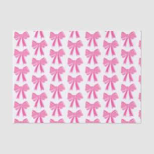 Pink Bow Glitzer Wrapping Paper Seidenpapier