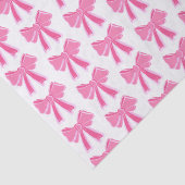 Pink Bow Glitzer Wrapping Paper Seidenpapier (Ausschnitt)