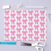Pink Bow Glitzer Wrapping Paper Seidenpapier (Handwerk)