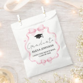 Pink Bow Graduation Cap Graduate Geschenktütchen (Ausgeschnitten)