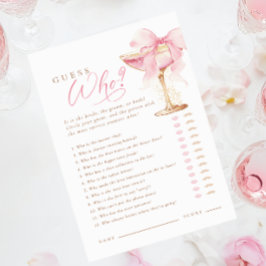 Pink Bow Guess Wer spielt