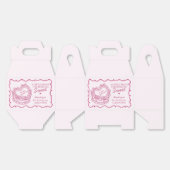 Pink Bow Herz Coquette Cake Galentines Party Geschenkschachtel (Ungeklappt)