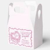 Pink Bow Herz Coquette Cake Galentines Party Geschenkschachtel (Offen)