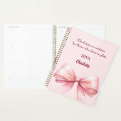 Pink bow inspirational quote 2026 planer (Anzeige)