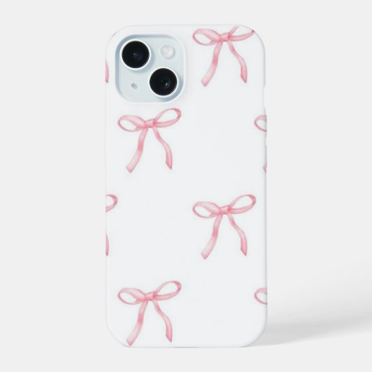Pink Bow iPhone Case iPhone 15 Hülle (Rückseite)