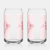 Pink Bow kann Glass Pair Dosenglas (Rechts)