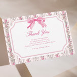 Pink Bow Liebe Shack Baby Dusche Danke Karten<br><div class="desc">Pink Bow Liebe Shack Baby Dusche Danke Karten</div>