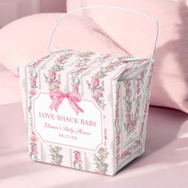 Pink Bow Liebe Shack Baby Duschfavoriten Geschenkschachtel