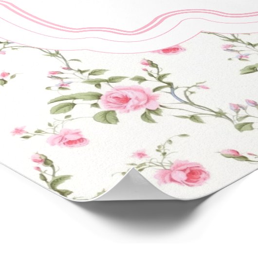 Pink Bow Liebe Shack Verlobte Brautparty Willkomme Poster (Ecke)