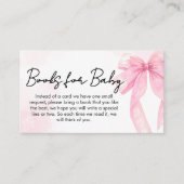 Pink Bow Little Boo Baby Shooting Books for Baby Begleitkarte (Vorderseite)