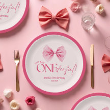 Pink bow Little Miss Onederful 1. Geburtstag