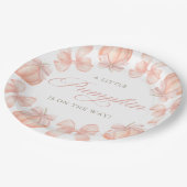 Pink Bow Little Pumpkin Baby Shooting Paper Teller (Schrägansicht)