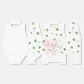 Pink Bow Lucky One 1st Birthday Favor Boxes Geschenkschachtel (Ungeklappt)