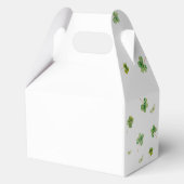 Pink Bow Lucky One 1st Birthday Favor Boxes Geschenkschachtel (Rückseite)