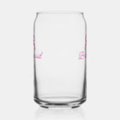 PINK BOW Minimaladd Name Brautjungfrau Geschenk Ja Dosenglas (Links)
