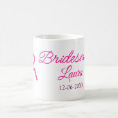 PINK BOW Minimaladd Name Brautjungfrau Geschenk Ja Kaffeetasse (Mittel)
