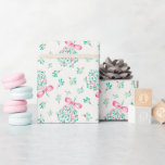 Pink Bow Mistletoe Baby Dusche Packpapier<br><div class="desc">Genießen Sie eine Winterdusche oder ein Urlaubsgeschenk mit diesem hübschen Verpackungspapier mit einem Aquarellmistlett,  das mit weichen rosa Bögen verbunden ist. Das zarte Weihnachtsgrün und die festliche feminine Palette machen es zu einem idealen Ort für kleine Mädchen-Duschen,  saisonale Feiern oder das Verpacken der ersten Geschenke des Babys.</div>