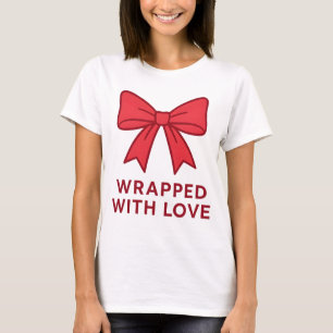 Pink Bow mit Liebe Coquette Ästhetik ummantelt T-Shirt