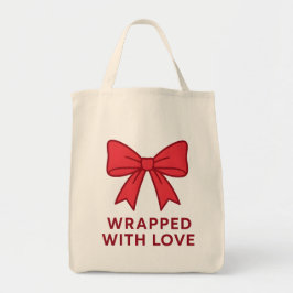 Pink Bow mit Liebe Coquette Ästhetik ummantelt Tragetasche