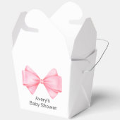 Pink Bow Modern Girl Baby Dusche Geschenkschachtel (Offen)