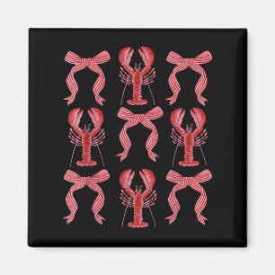 Pink Bow Niedlich Coquette Crawfish Y2k Clean Girl Magnet